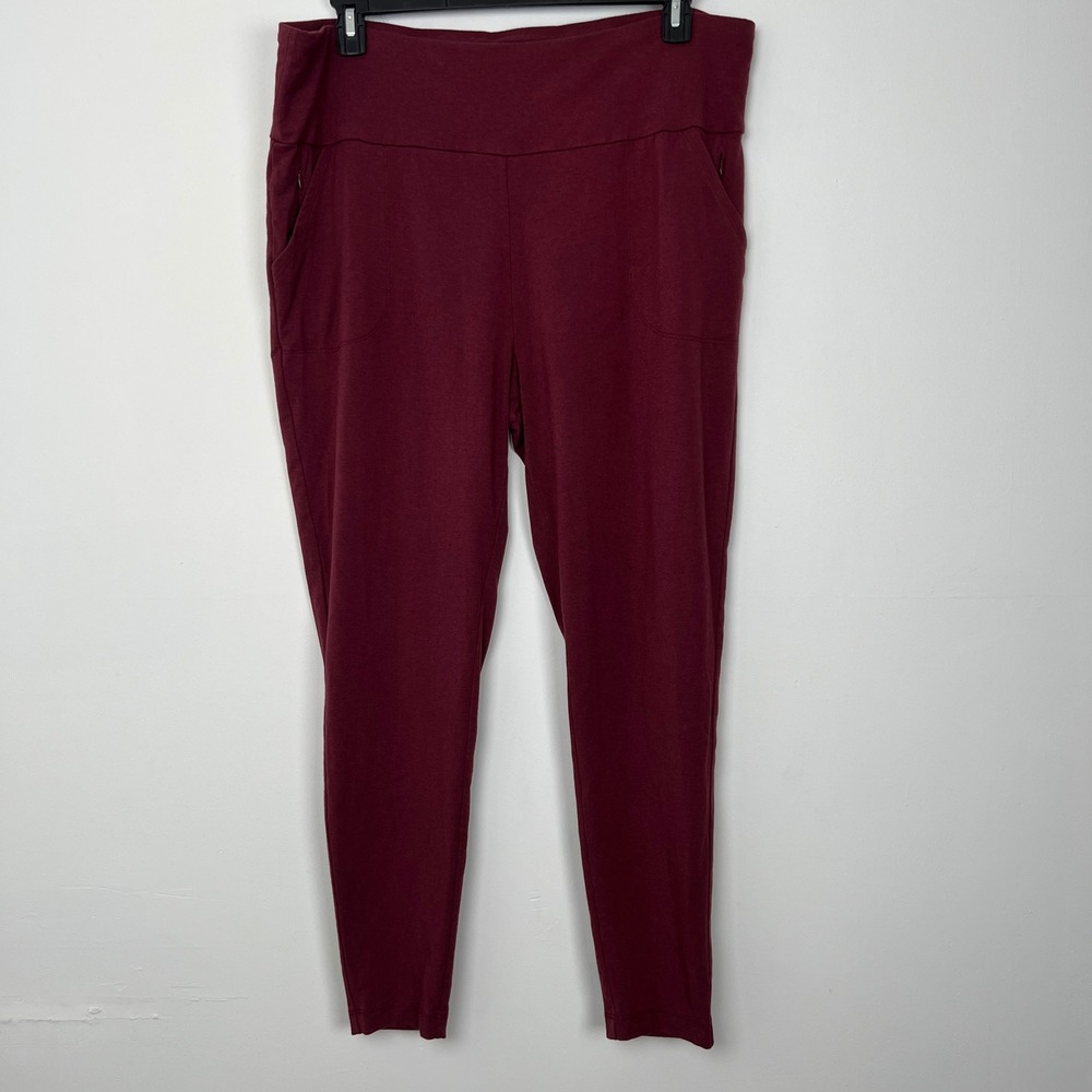 Universal Standard Womens‎ Burgundy Lounge Pocket Leggings Pants Size L Peru